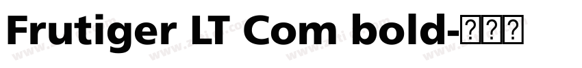 Frutiger LT Com bold字体转换